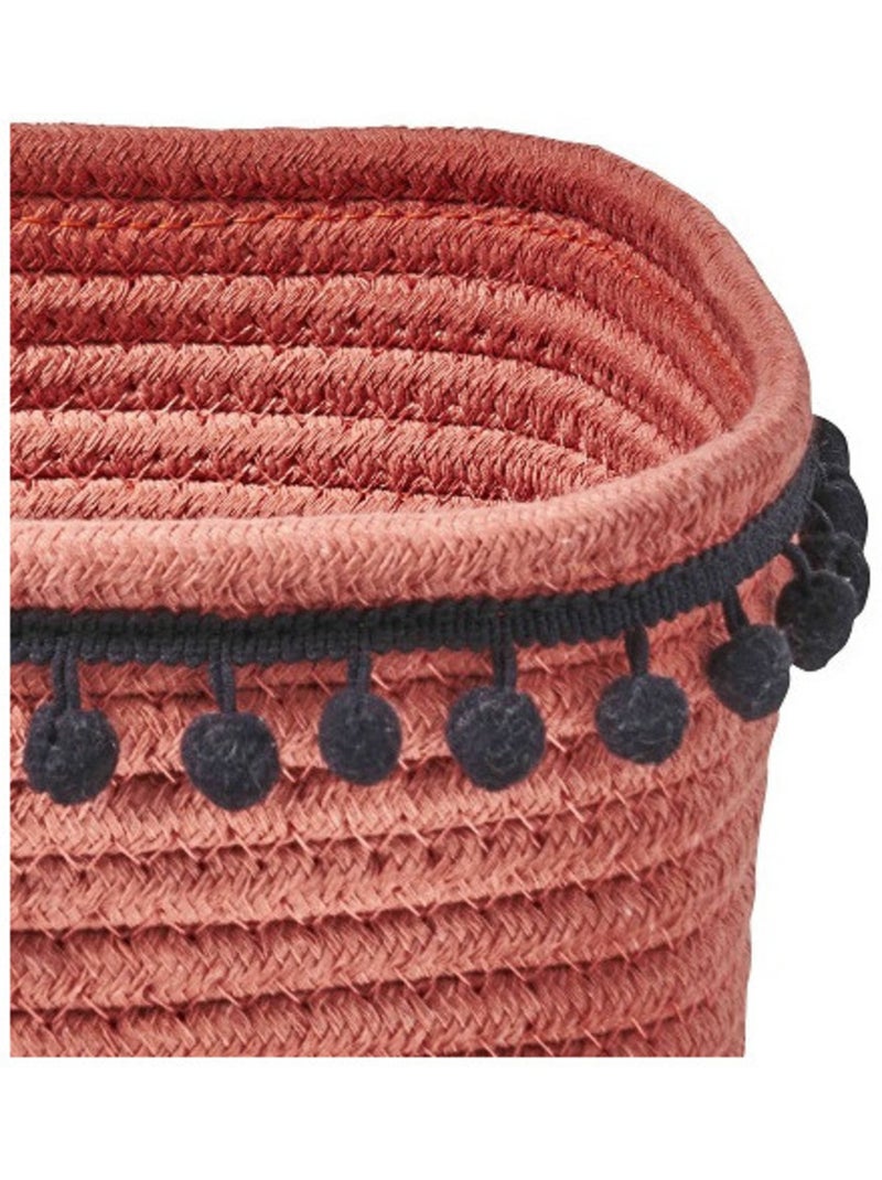 Guy Levasseur - Lot de 2 paniers de rangements corde de coton Terracotta - Kiabi