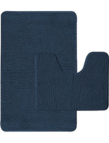 Guy Levasseur - Lot de 2 tapis de bain polyester 50x80cm + 50x40cm