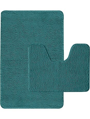 Guy Levasseur - Lot de 2 tapis de bain polyester 50x80cm + 50x40cm pacifique