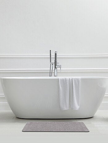 Guy Levasseur - Lot de 2 tapis de bain polyester 50x80cm + 50x40cm gris