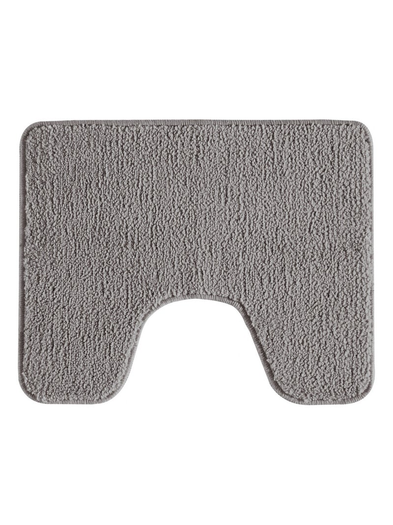 Guy Levasseur - Lot de 2 tapis de bain polyester 50x80cm + 50x40cm gris Gris - Kiabi