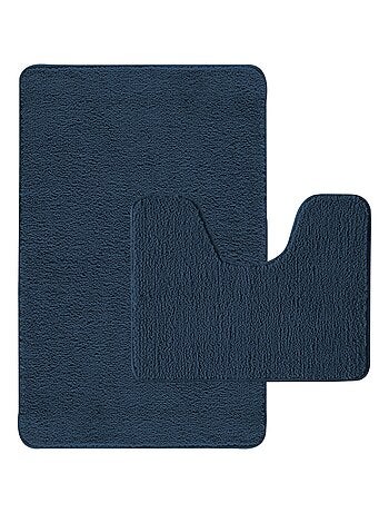 Guy Levasseur - Lot de 2 tapis de bain polyester 50x80cm + 50x40cm pacifique