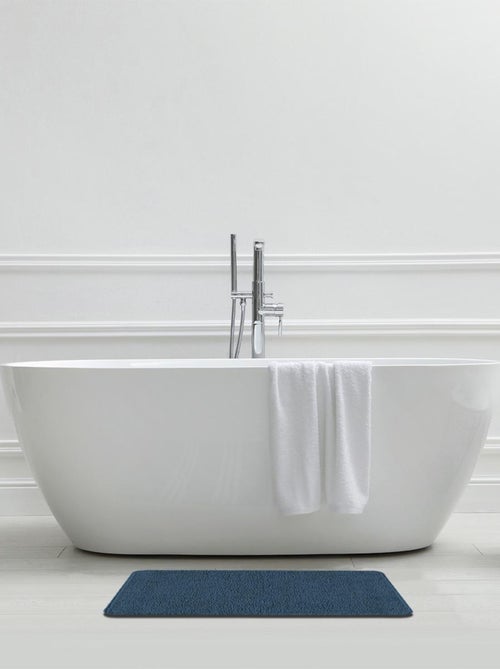 Guy Levasseur - Lot de 2 tapis de bain polyester 50x80cm + 50x40cm marine - Kiabi