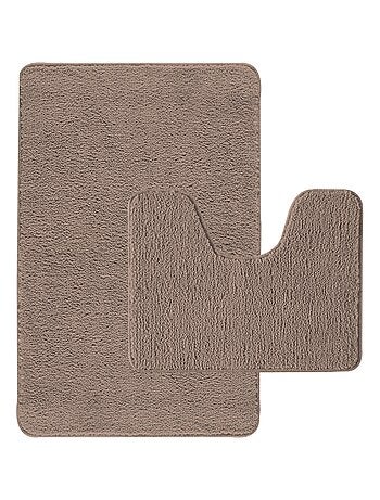 Guy Levasseur - Lot de 2 tapis de bain polyester 50x80cm + 50x40cm pacifique