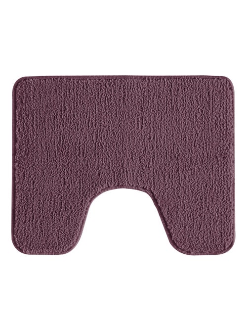 Guy Levasseur - Lot de 2 tapis de bain polyester 50x80cm + 50x40cm violine - Kiabi