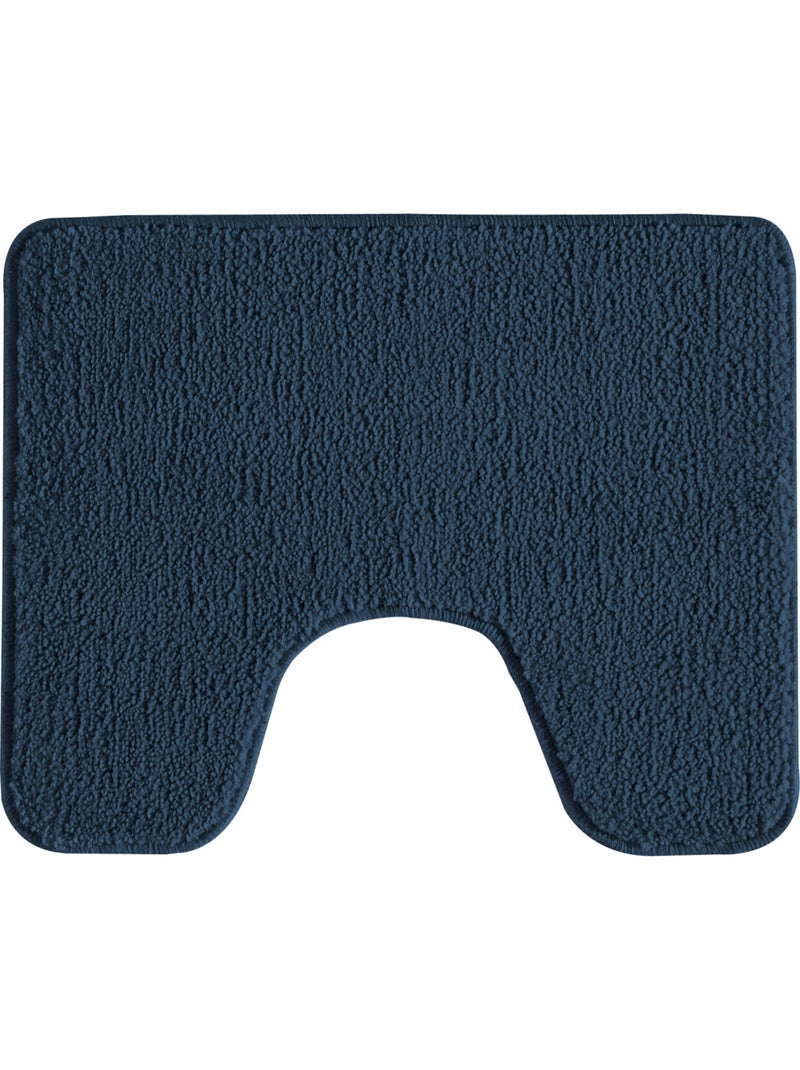 Guy levasseur - lot de 2 tapis de bain polyester 50x80cm + contour 50x40cm Bleu marine - Kiabi