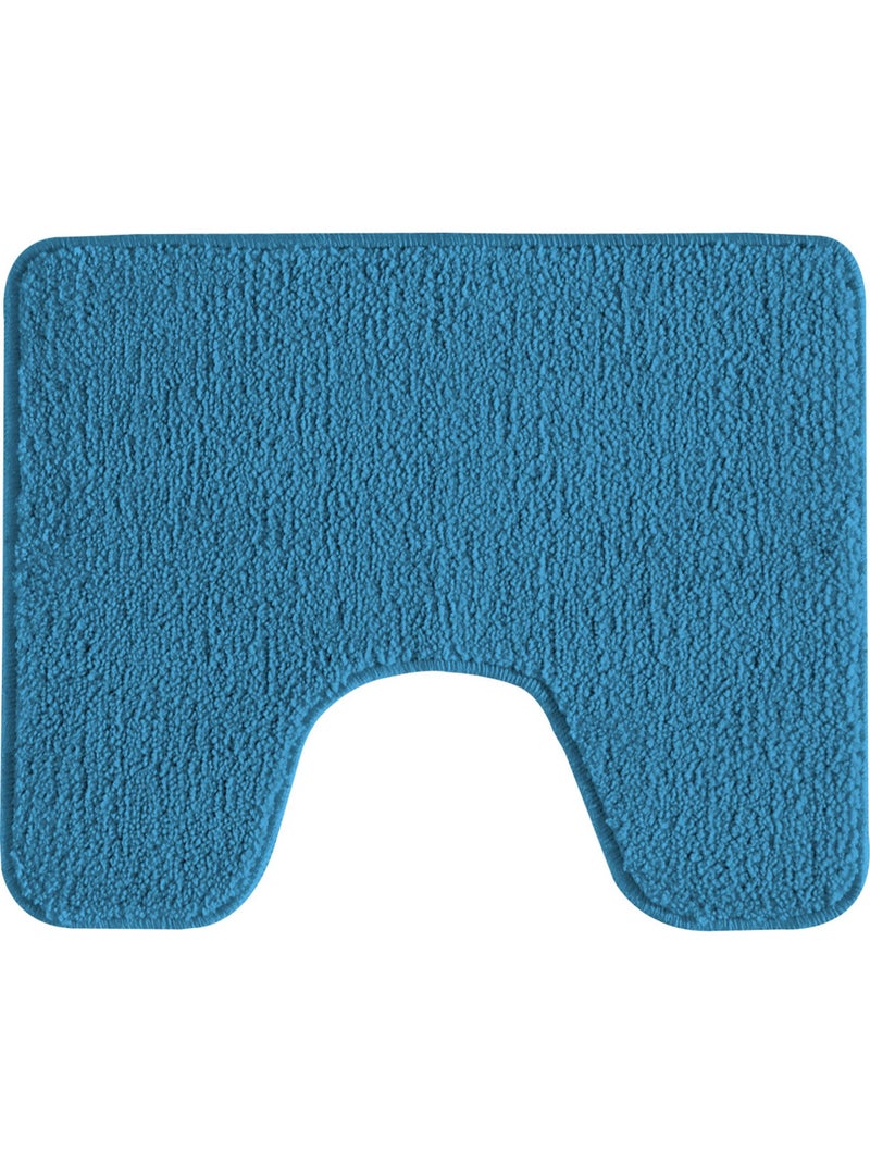 Guy levasseur - lot de 2 tapis de bain polyester 50x80cm + contour 50x40cm Bleu méditerranée - Kiabi