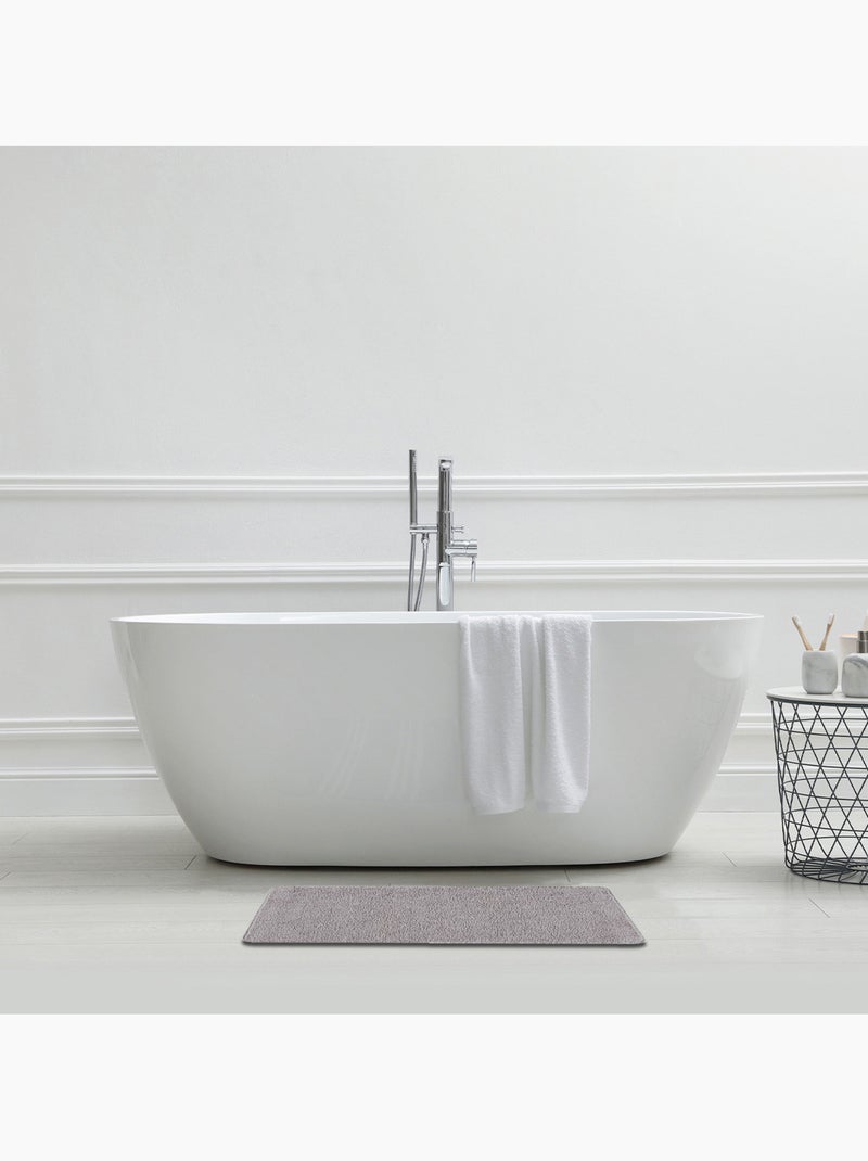 Guy levasseur - lot de 2 tapis de bain polyester 50x80cm + contour 50x40cm Gris foncé - Kiabi