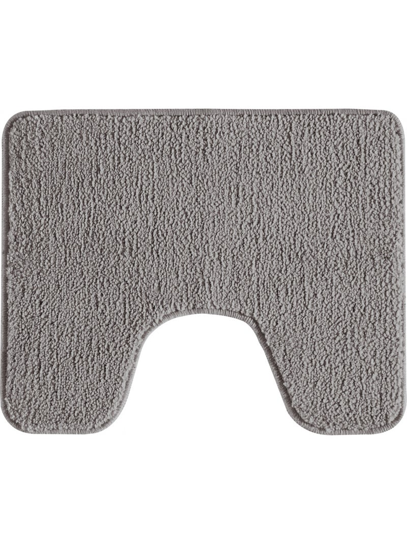 Guy levasseur - lot de 2 tapis de bain polyester 50x80cm + contour 50x40cm Gris foncé - Kiabi
