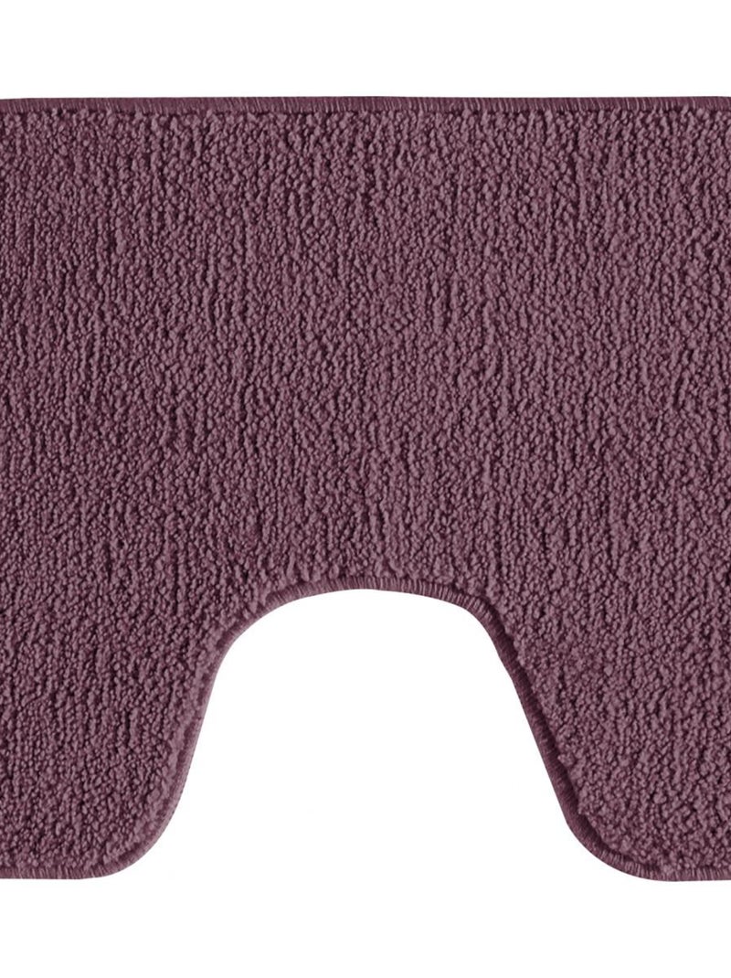 Guy levasseur - lot de 2 tapis de bain polyester 50x80cm + contour 50x40cm Violet - Kiabi