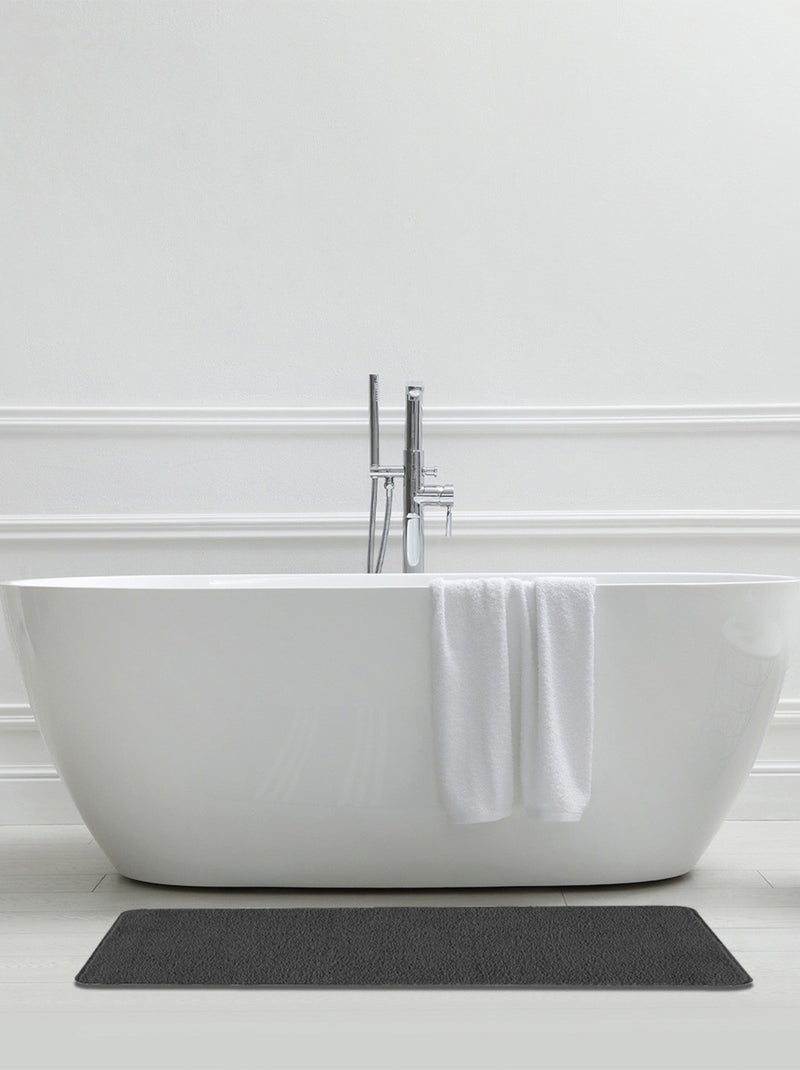 Guy Levasseur - Lot de 2 tapis de bain polyester 60x120cm + 50x80cm #4c2b11 Marron chocolat - Kiabi