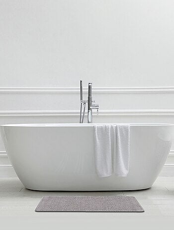 Guy Levasseur - Lot de 2 tapis de bain polyester 60x120cm + 50x80cm chocolat