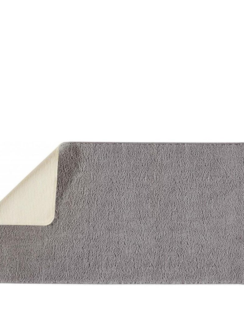 Guy Levasseur - Lot de 2 tapis de bain polyester 60x120cm + 50x80cm gris Gris - Kiabi