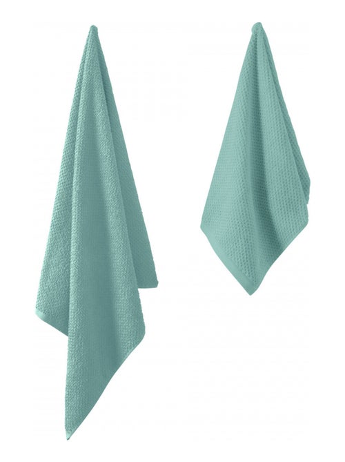 Guy Levasseur - Lot serviette de bain 70x140 et serviette de toilette 50x90 - Kiabi