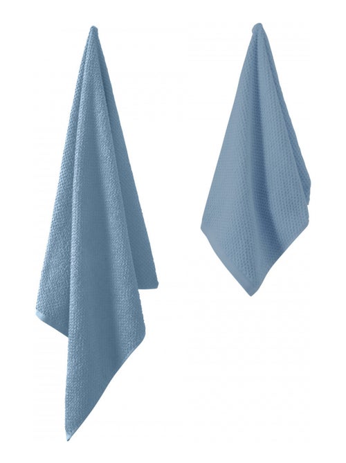 Guy Levasseur - Lot serviette de bain 70x140 et serviette de toilette 50x90 - Kiabi