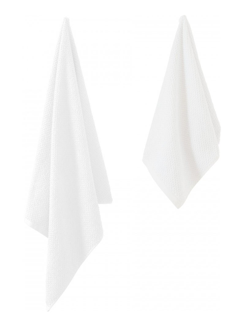 Guy Levasseur - Lot serviette de bain 70x140 et serviette de toilette 50x90 Ecru - Kiabi