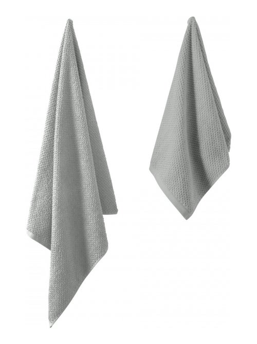 Guy Levasseur - Lot serviette de bain 70x140 et serviette de toilette 50x90 - Kiabi