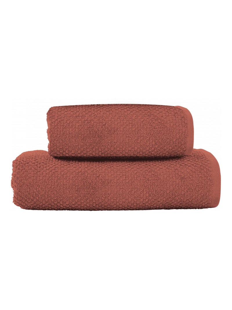 Guy Levasseur - Lot serviette de bain 70x140 et serviette de toilette 50x90 Rose - Kiabi