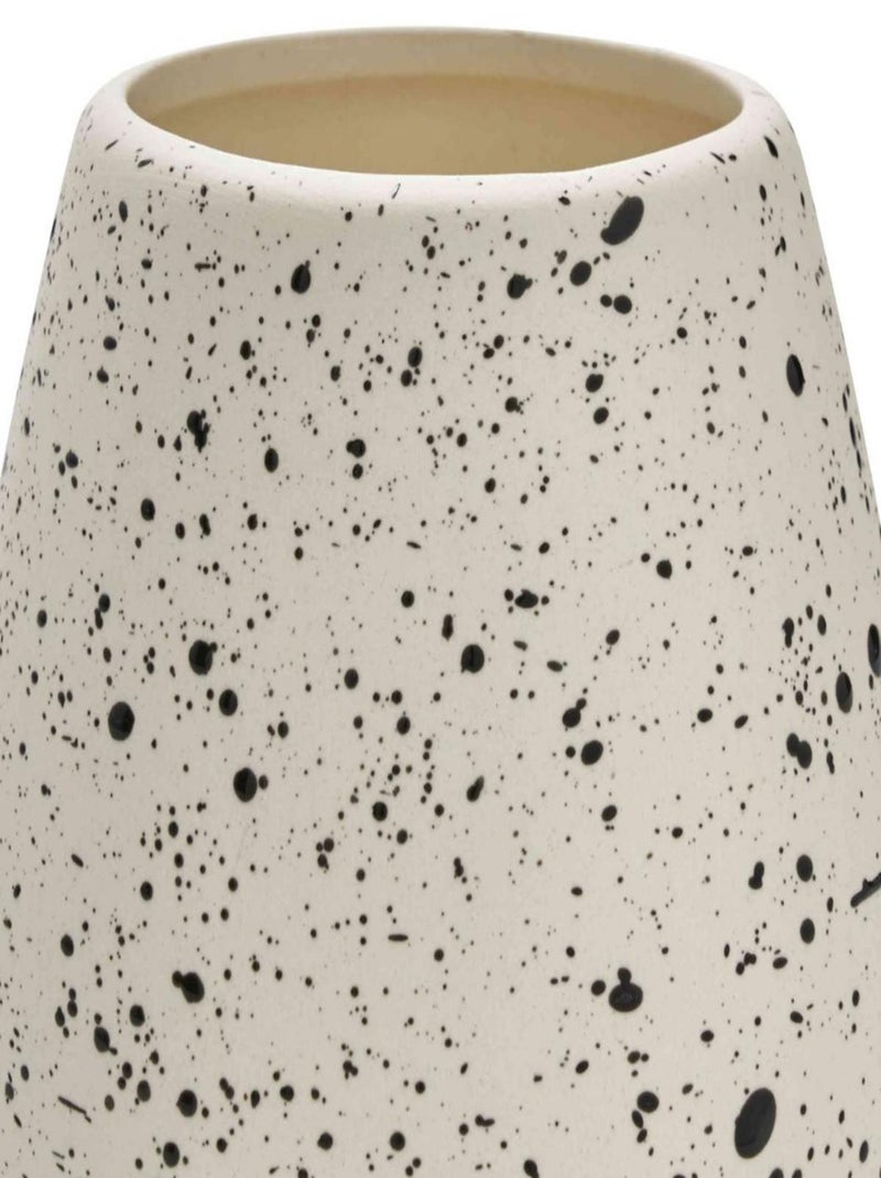 Guy Levasseur - Porte brosse à dents en céramique tacheté à la main Blanc - Kiabi