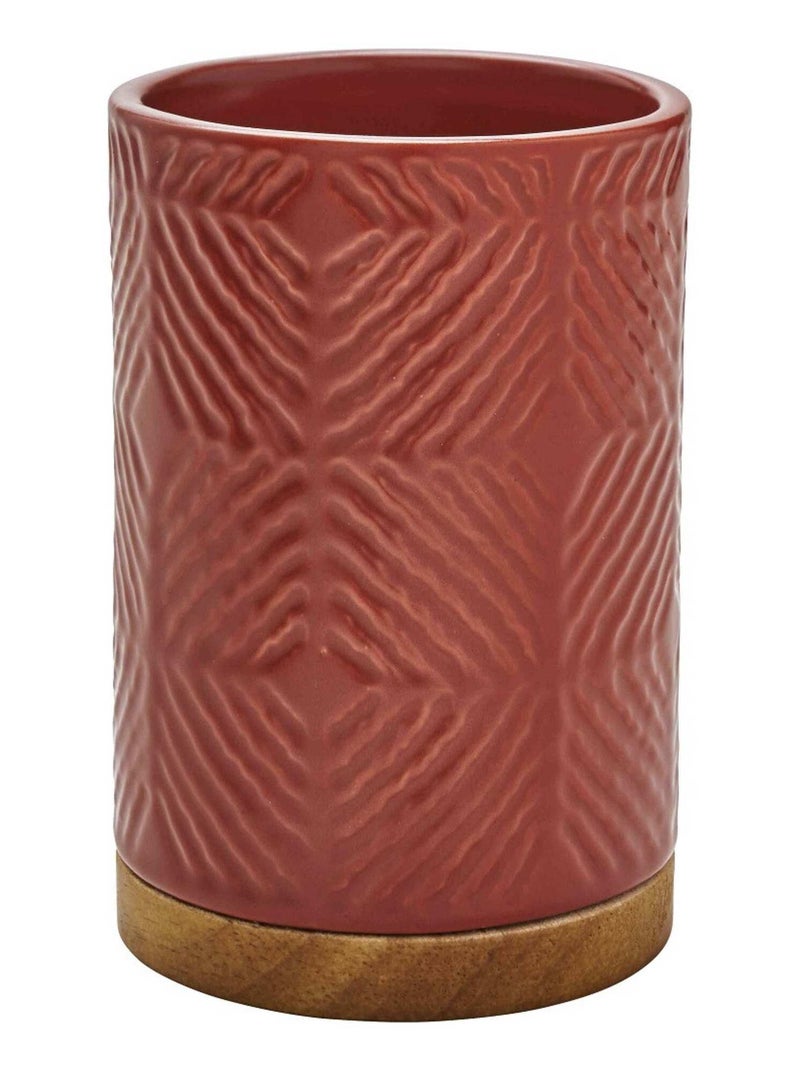 Guy Levasseur - Porte brosse à dents en céramique terracotta Rouge - Kiabi