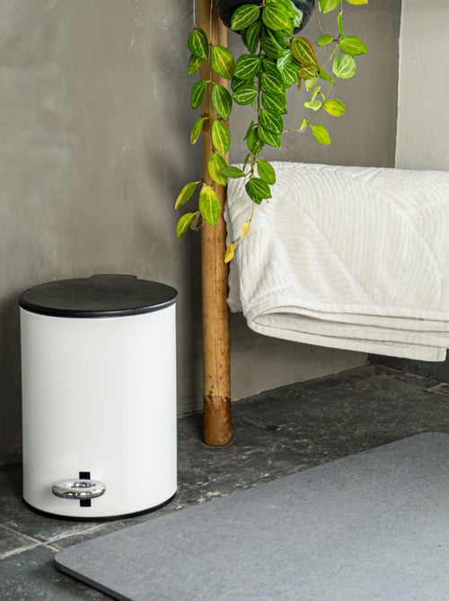 Guy Levasseur - Poubelle salle de bain 3L en métal - Kiabi