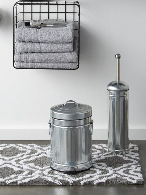 Guy Levasseur - Poubelle salle de bain à pédale 3L en métal - Kiabi