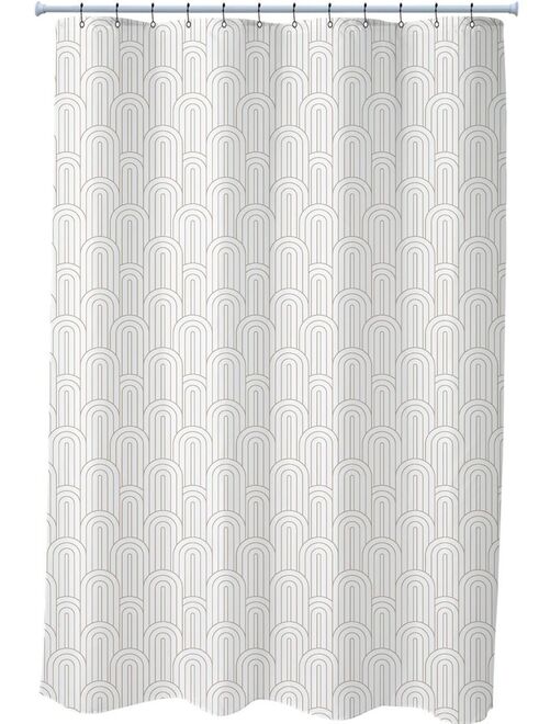 Guy Levasseur - Rideau de douche imprimé en polyester beige - Kiabi