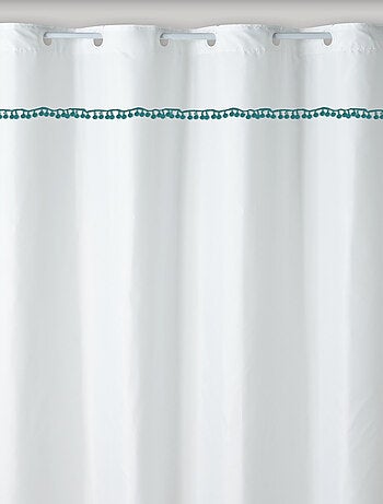 Guy Levasseur - Rideau de douche imprimé pompons en polyester