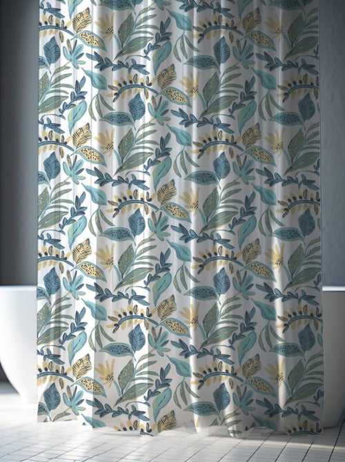 Guy Levasseur - Rideau de douche imprimé tropical en polyester - Kiabi Guy Levasseur - Rideau de douche imprimé tropical en polyester - Kiabi