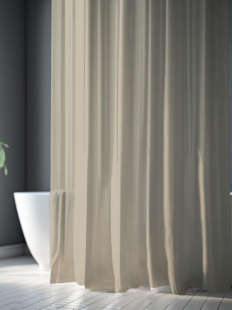 Guy Levasseur - Rideau de douche uni en polyester Beige - Kiabi
