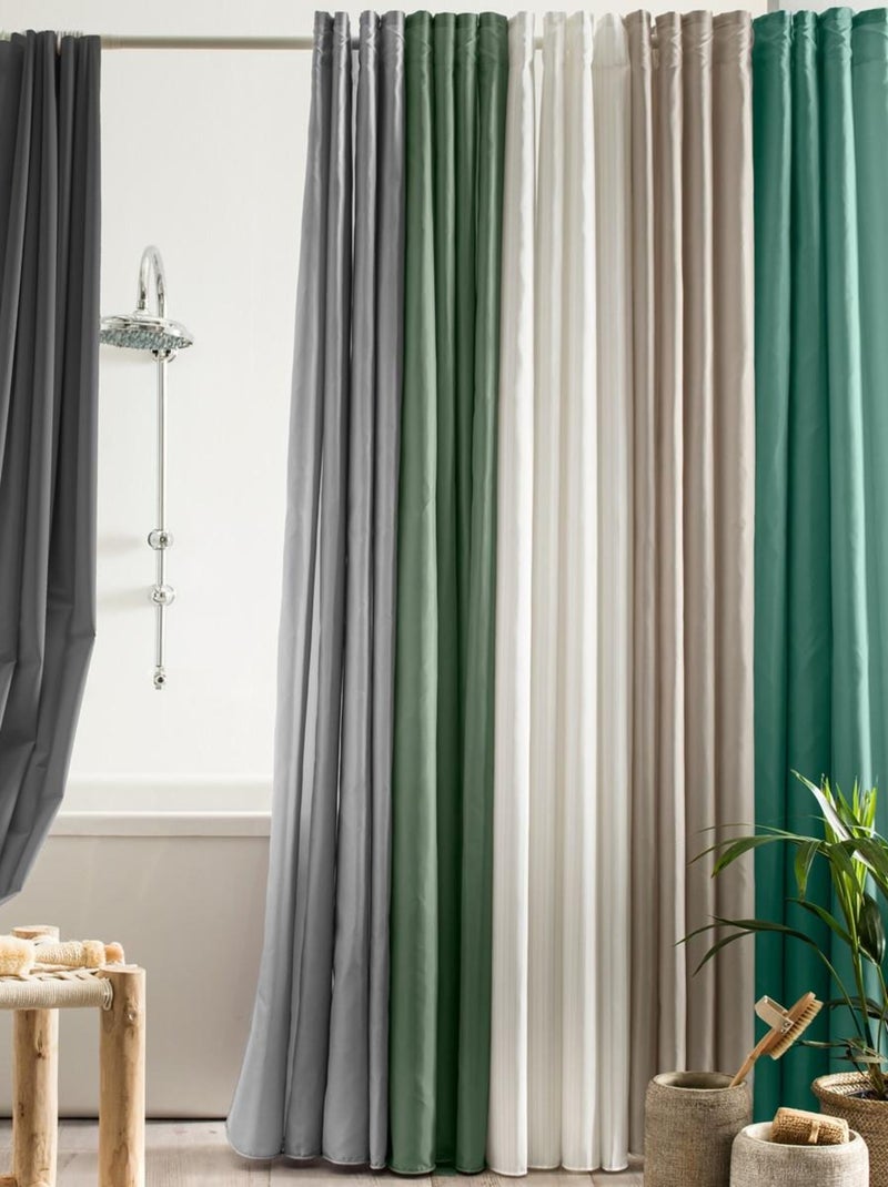 Guy levasseur - rideau de douche uni en polyester gris anthracite - Kiabi