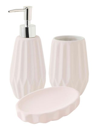 Guy Levasseur - Set de salle de bain 3 pièces 3 pièces en céramique rose poudré