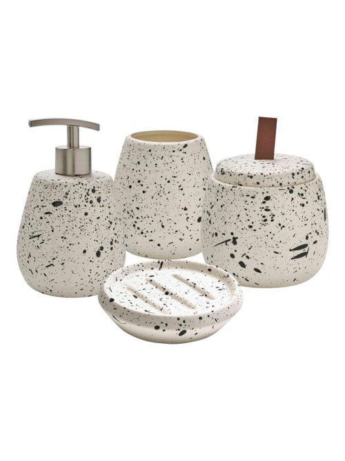Guy Levasseur - Set de salle de bain  4 pièces céramique blanc - Kiabi