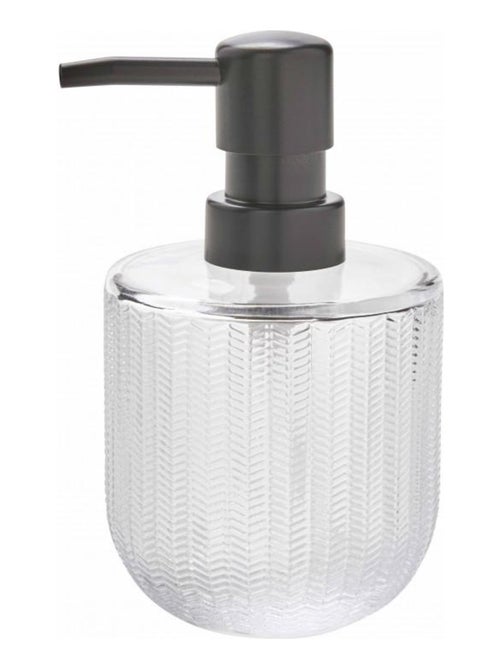 Guy Levasseur - Set de salle de bain 9x9x14cm 2 pièces en verre transparent - Kiabi