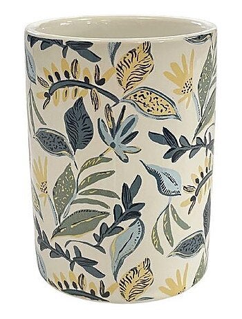 Guy Levasseur - Set salle de bain végétal 3 pièces céramique bleu