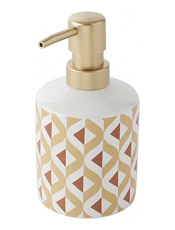 Guy Levasseur - Set salle de bain 2 pièces distributeur céramique marron