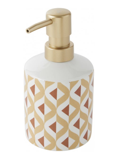 Guy Levasseur - Set salle de bain 2 pièces distributeur céramique marron - Kiabi