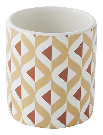 Guy Levasseur - Set salle de bain 2 pièces porte-savon céramique marron