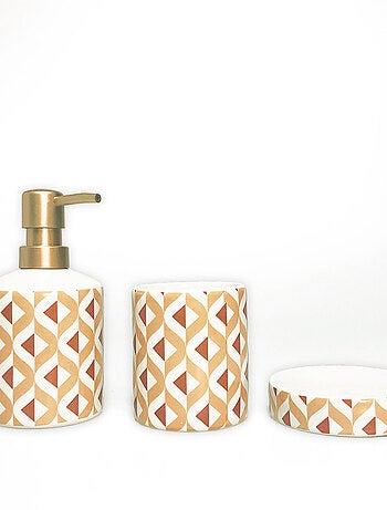 Guy Levasseur - Set salle de bain 3 pièces céramique marron