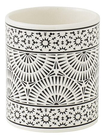 Guy Levasseur - Set salle de bain à motifs 3 pièces porcelaine blanc