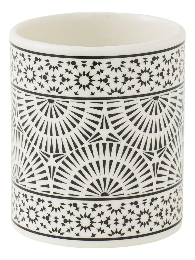 Guy Levasseur - Set salle de bain à motifs 3 pièces porcelaine blanc Blanc - Kiabi