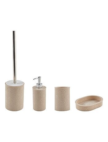 Guy Levasseur - Set de salle de bain 3 pièces en polyrésine blanc