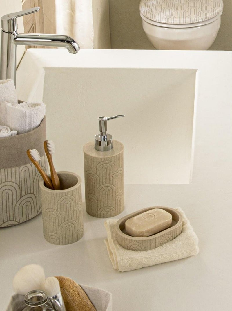 Guy Levasseur - Set salle de bain arche 4 pièces polyrésine beige Beige - Kiabi