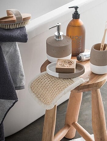 Guy Levasseur - Set salle de bain bicolore 3 pièces céramique taupe