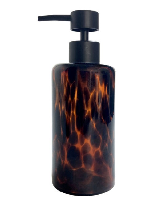 Guy Levasseur - Set salle de bain léopard 2 pièces distributeur marron - Kiabi