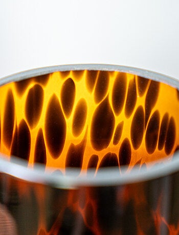 Guy Levasseur - Set salle de bain léopard 3 pièces verre marron