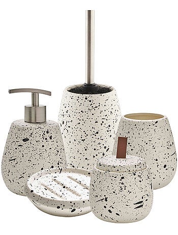 Guy Levasseur - Set salle de bain moucheté 5 pièces céramique