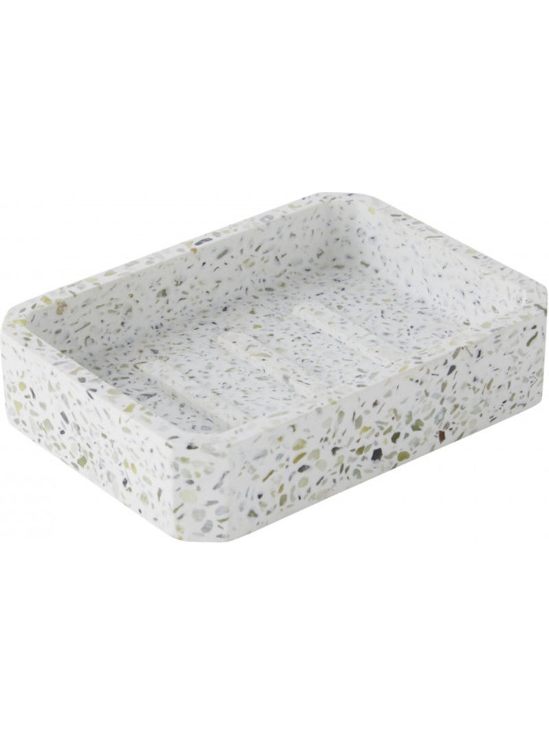 Guy Levasseur - Set salle de bain terrazzo 2 pièces porte-savon vert Vert/Sable - Kiabi