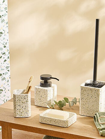 Guy Levasseur - Set salle de bain terrazzo 4 pièces polyrésine vert