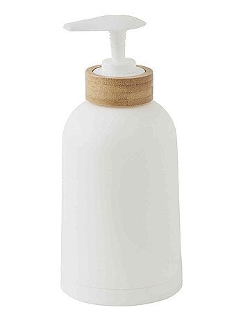 Guy Levasseur - Set salle de bain uni 4 pièces bambou blanc